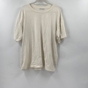 John Elliott Cream cotton T shirt